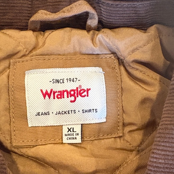Wrangler Men's canvas work jacket Medium and XL brown - Picture 4 of 11